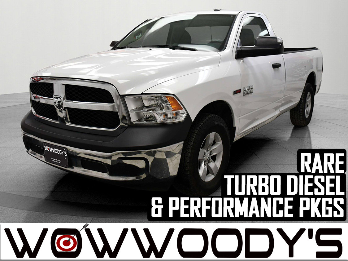 Used 2016 RAM 1500 Tradesman Reg Cab 4X4 3.0L V6 Tow Package Bed Liner Touchscreen Media Center