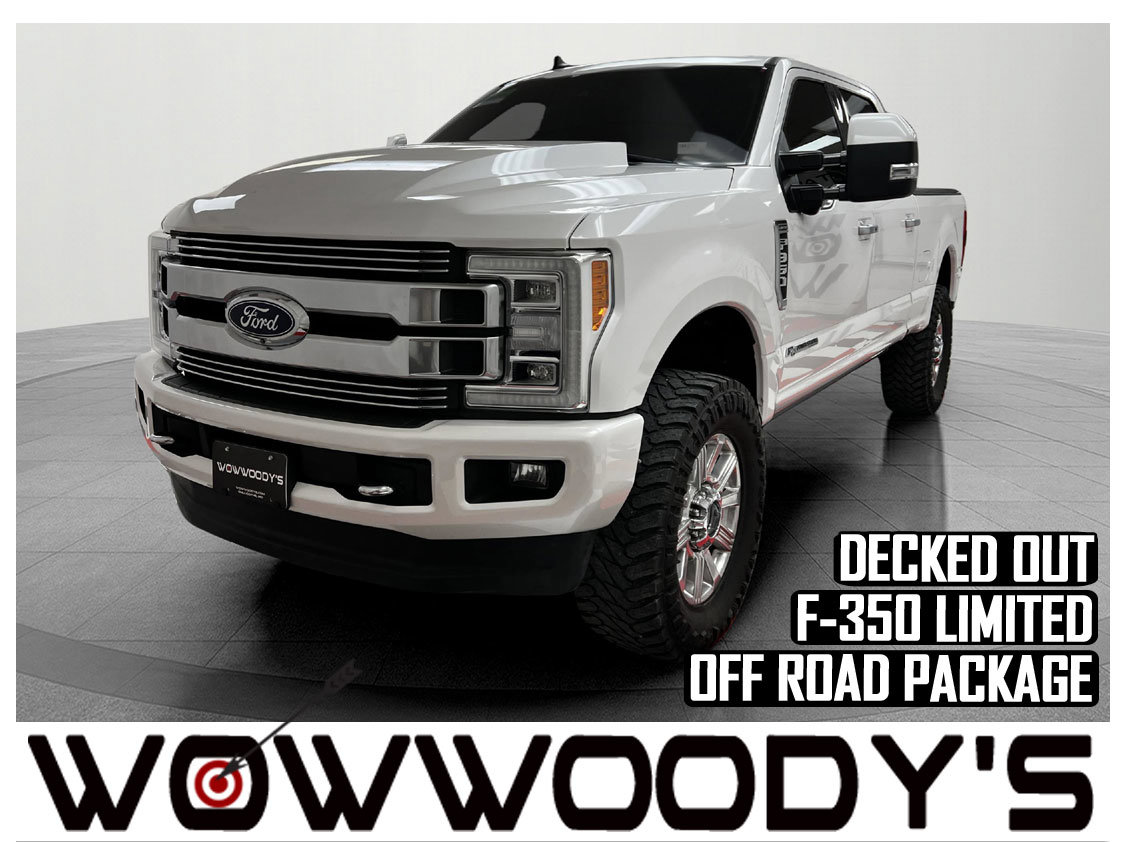 Used 2019 Ford Super Duty F-350 SRW Limited Crew Cab 4X4 6.7L V8 Power Stroke Turbo Diesel Tow Package Bed Liner Bed Cover