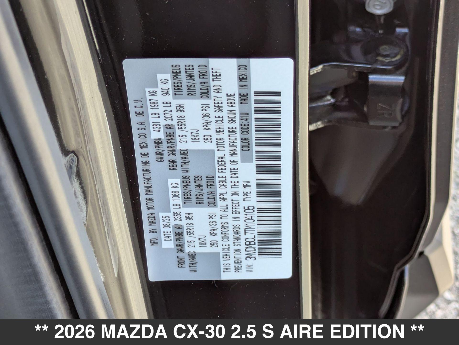 2026 Mazda CX-30 Aire Edition - Photo 15