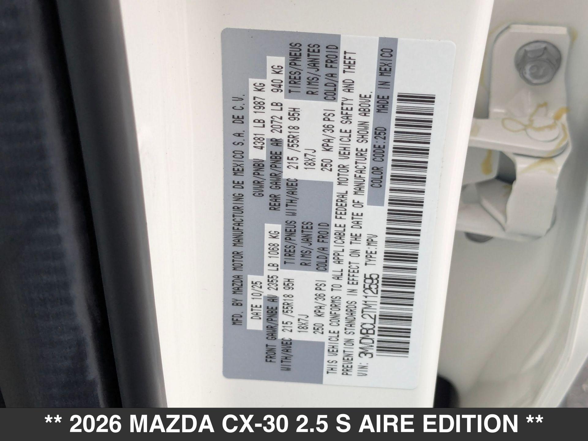 2026 Mazda CX-30 Aire Edition - Photo 20