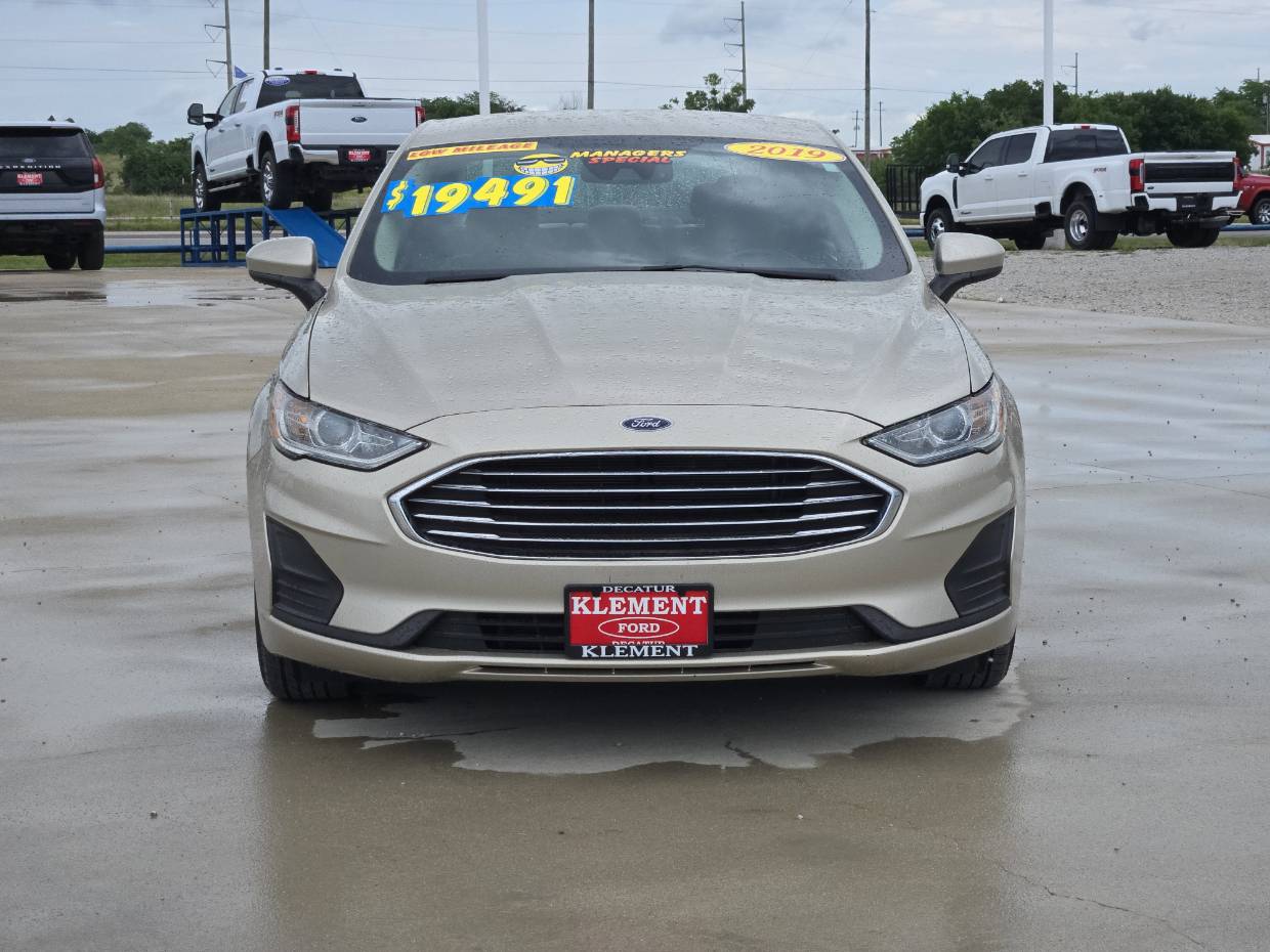 Used 2019 Ford Fusion S with VIN 3FA6P0G7XKR160923 for sale in Decatur, TX