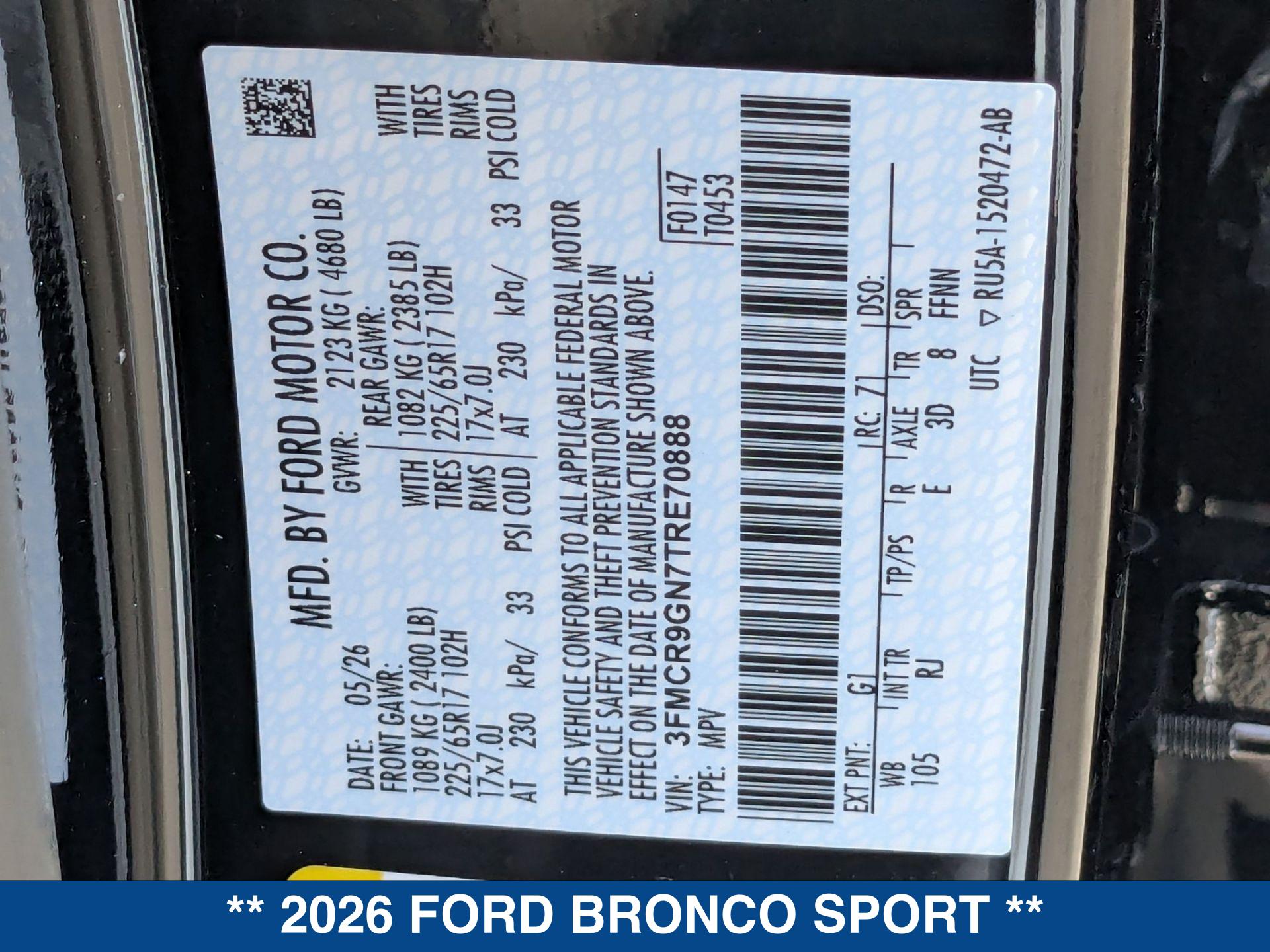 2026 Ford Bronco Sport Heritage - Photo 21