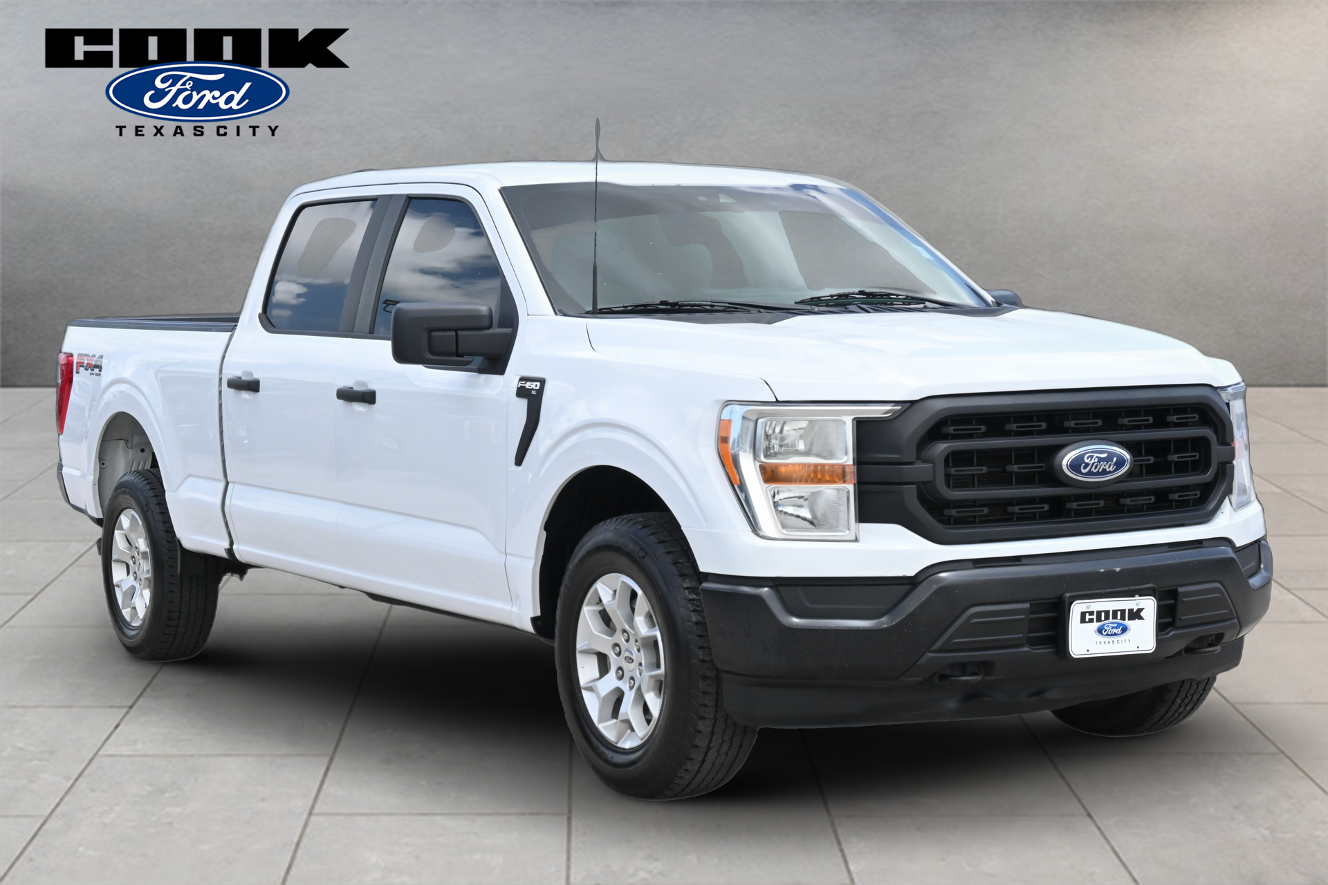 Used 2022 Ford F-150 XL with VIN 1FTFW1E50NKD87096 for sale in Texas City, TX