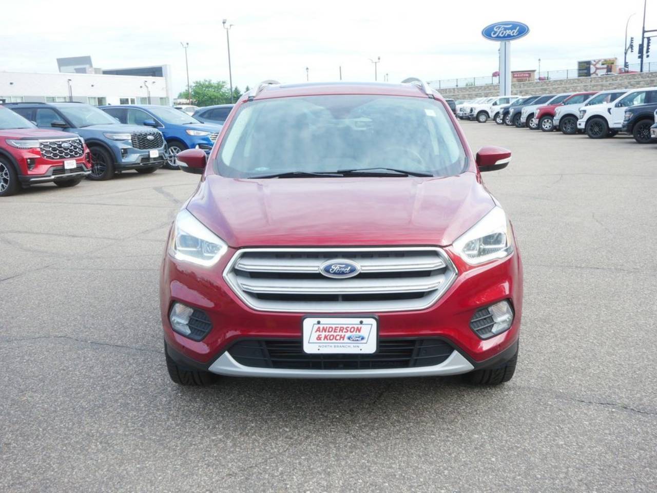 Used 2018 Ford Escape Titanium with VIN 1FMCU9J92JUA70012 for sale in North Branch, Minnesota