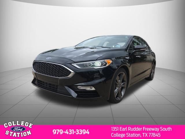 Certified 2017 Ford Fusion V6 Sport with VIN 3FA6P0VP9HR244470 for sale in College Station, TX