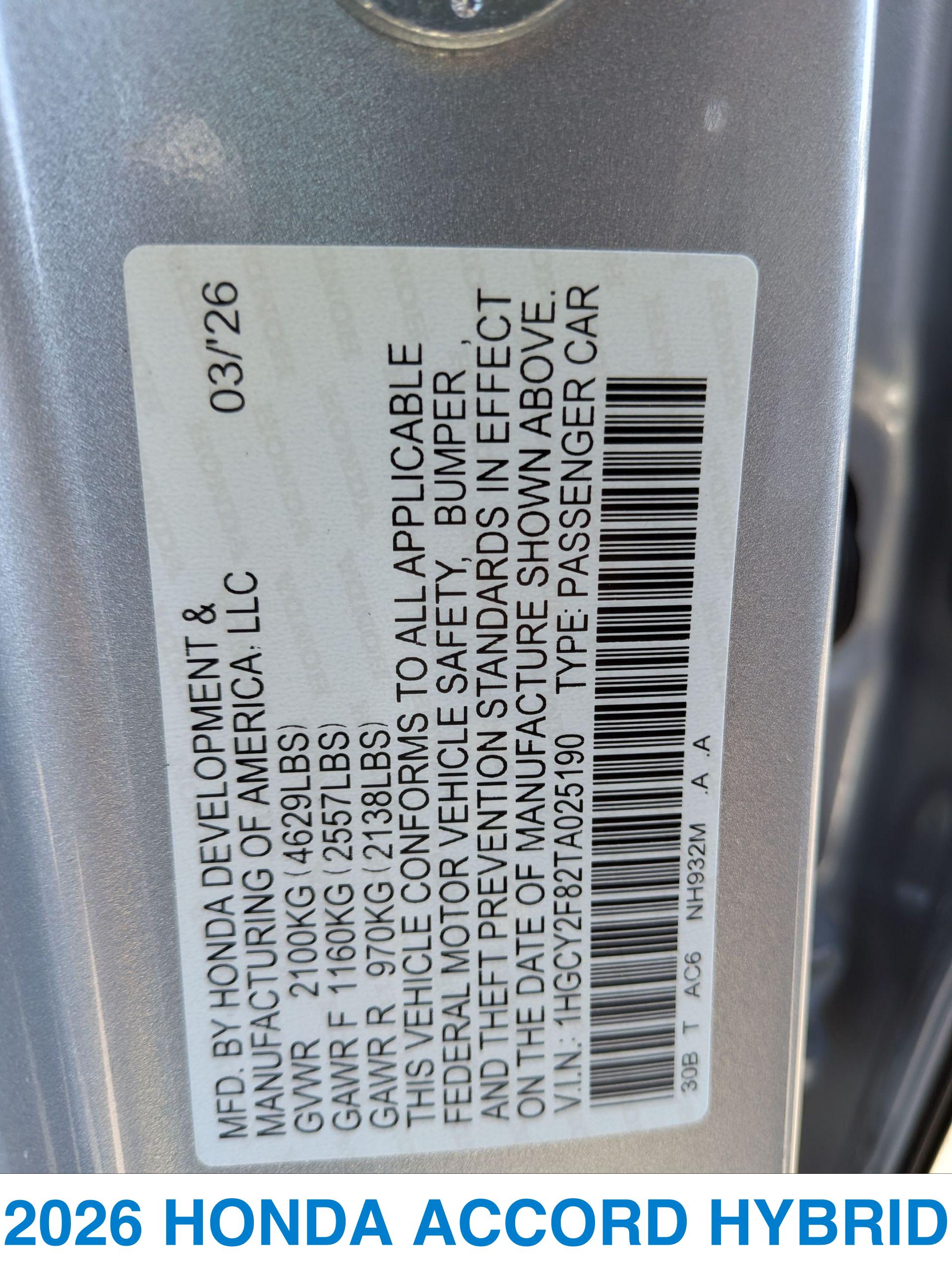2026 Honda Accord Hybrid Touring - Photo 28