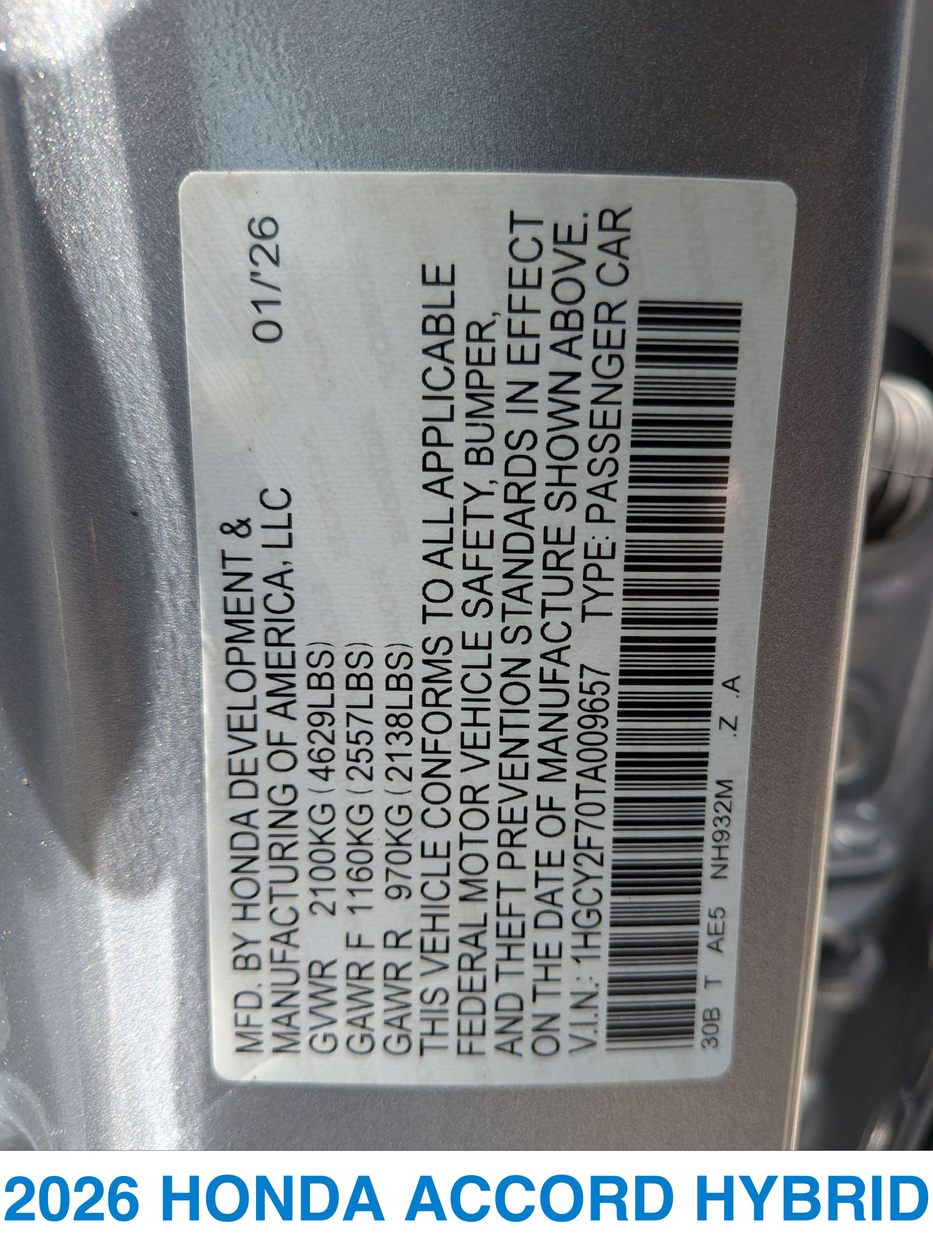 2026 Honda Accord Hybrid Sport-L - Photo 28
