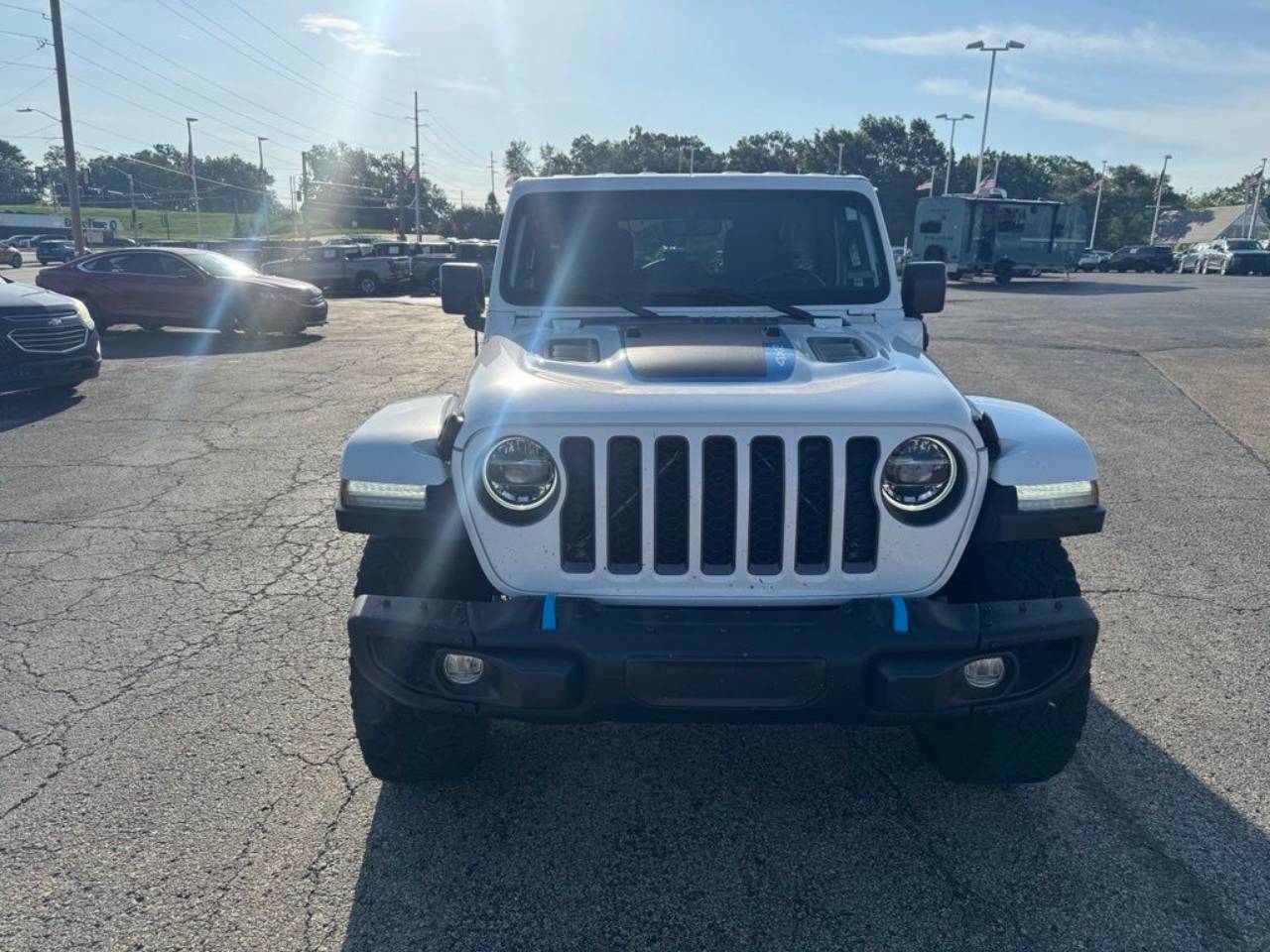 Certified 2021 Jeep Wrangler Unlimited Rubicon 4XE with VIN 1C4JJXR6XMW629866 for sale in Kansas City