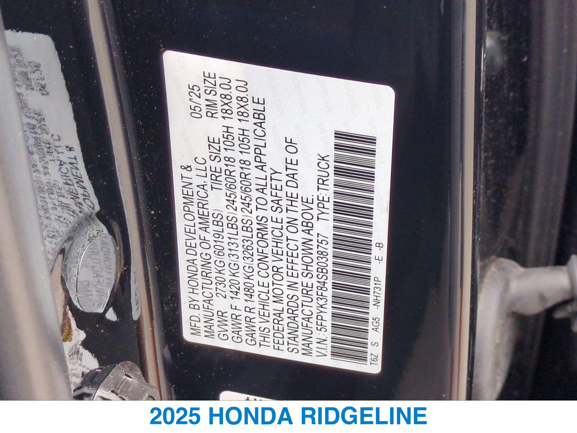 2025 Honda Ridgeline Black Edition - Photo 26