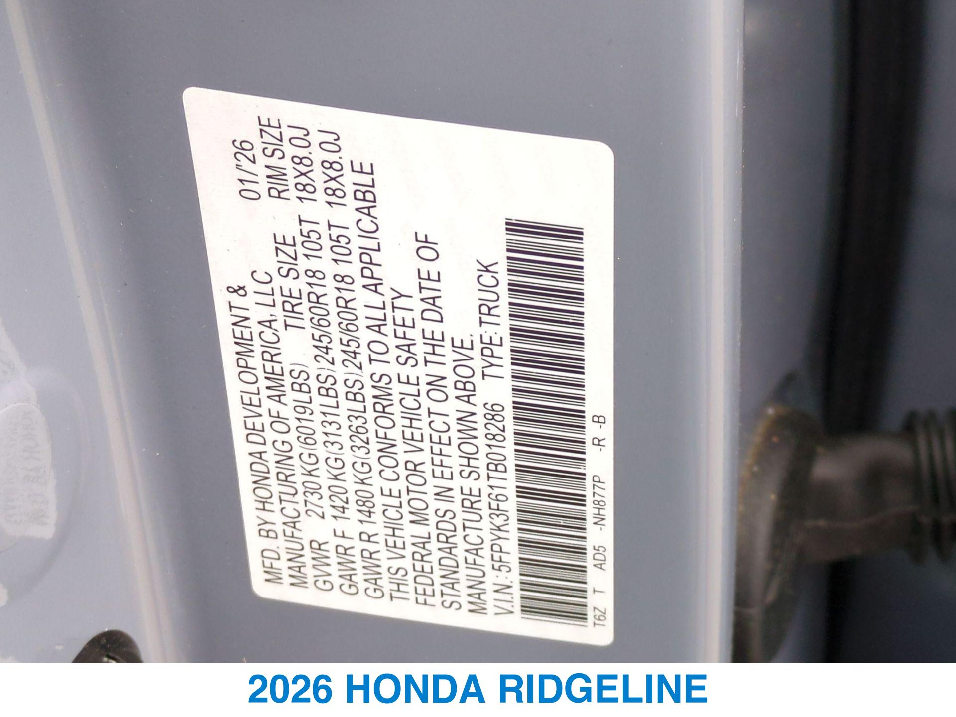 2026 Honda Ridgeline TrailSport - Photo 26
