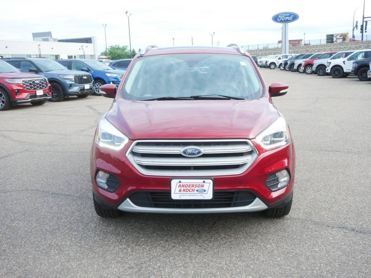 Used 2018 Ford Escape Titanium with VIN 1FMCU9J92JUA70012 for sale in North Branch, Minnesota