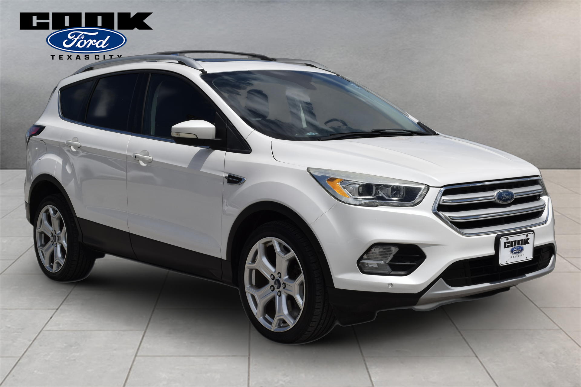 Used 2018 Ford Escape Titanium with VIN 1FMCU0J99JUA22180 for sale in Texas City, TX