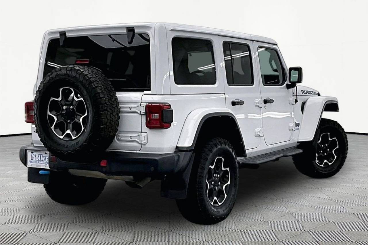 Certified 2021 Jeep Wrangler Unlimited Rubicon 4XE with VIN 1C4JJXR6XMW629866 for sale in Kansas City