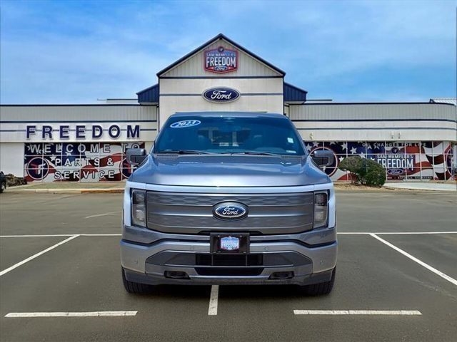 Used 2023 Ford F-150 Lightning Lariat with VIN 1FT6W1EV2PWG06409 for sale in McAlester, OK