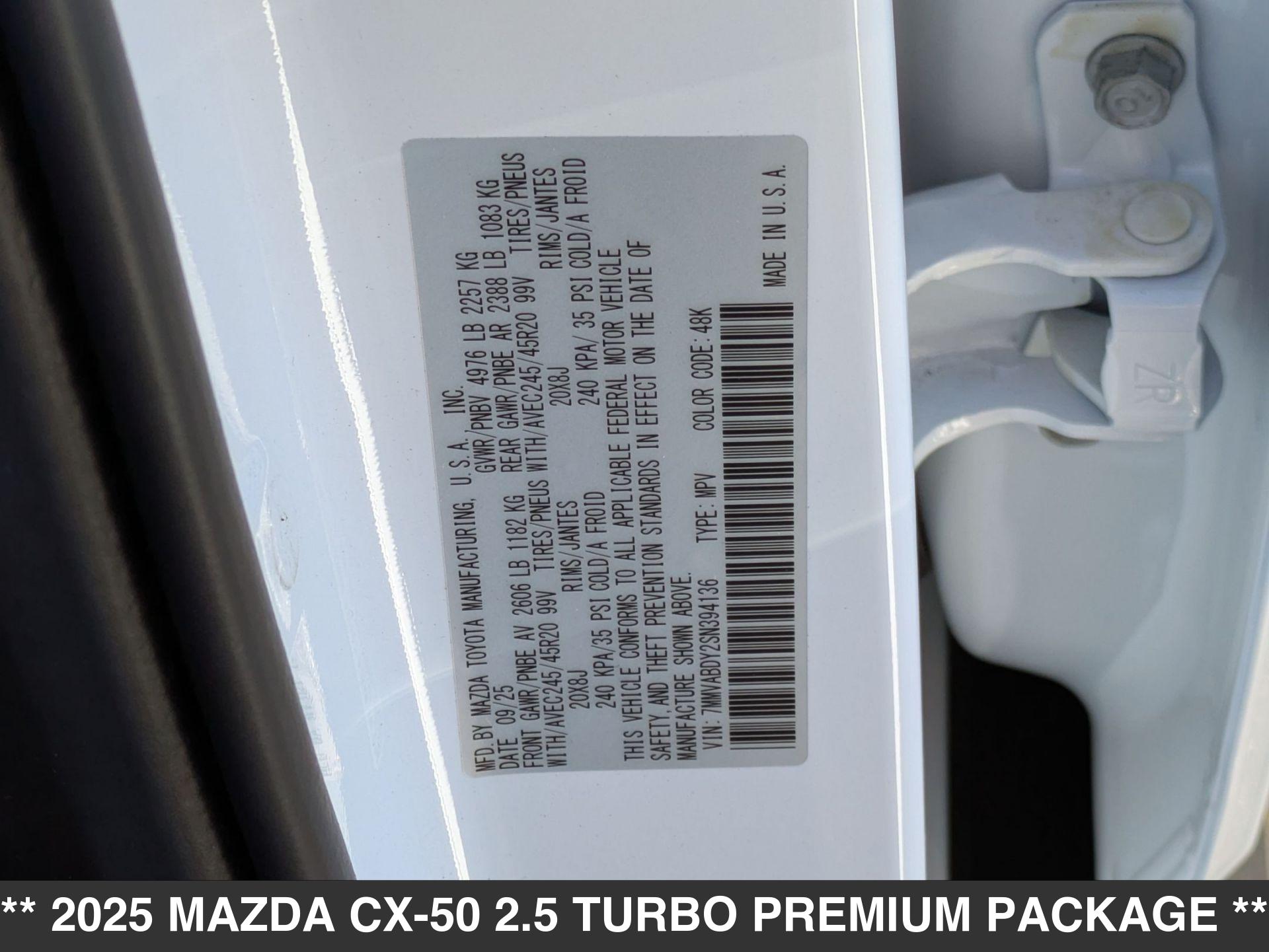 2025 Mazda CX-50 Premium - Photo 14