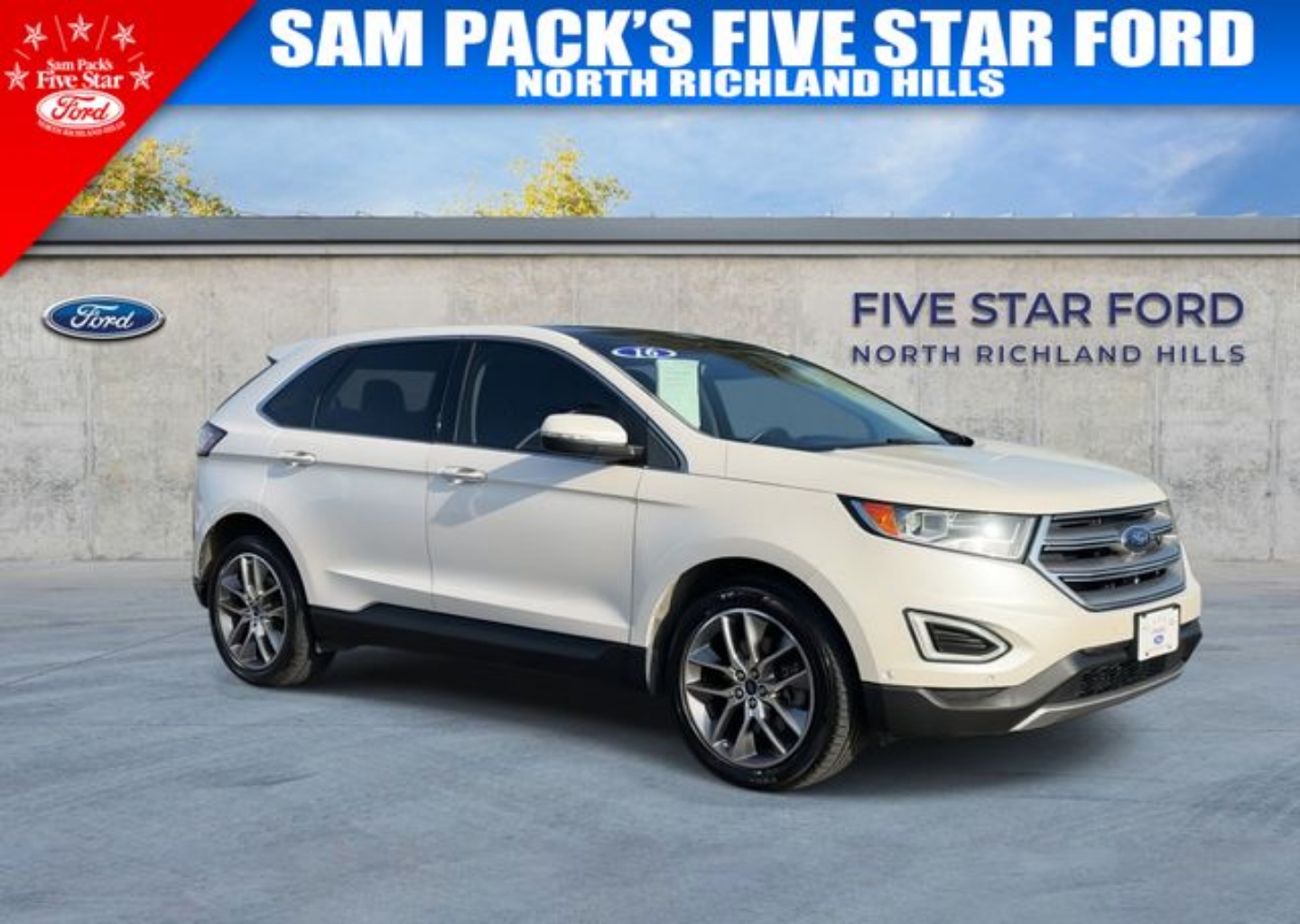 Used 2016 Ford Edge Titanium with VIN 2FMPK3K83GBC51872 for sale in North Richland Hills, TX