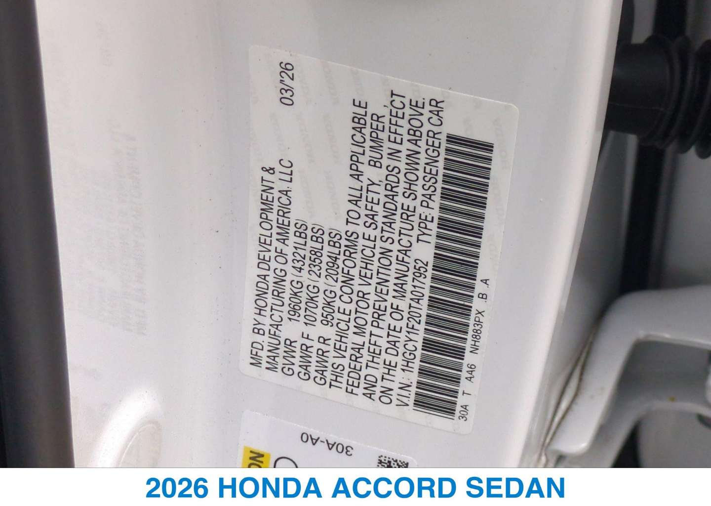 2026 Honda Accord LX - Photo 26
