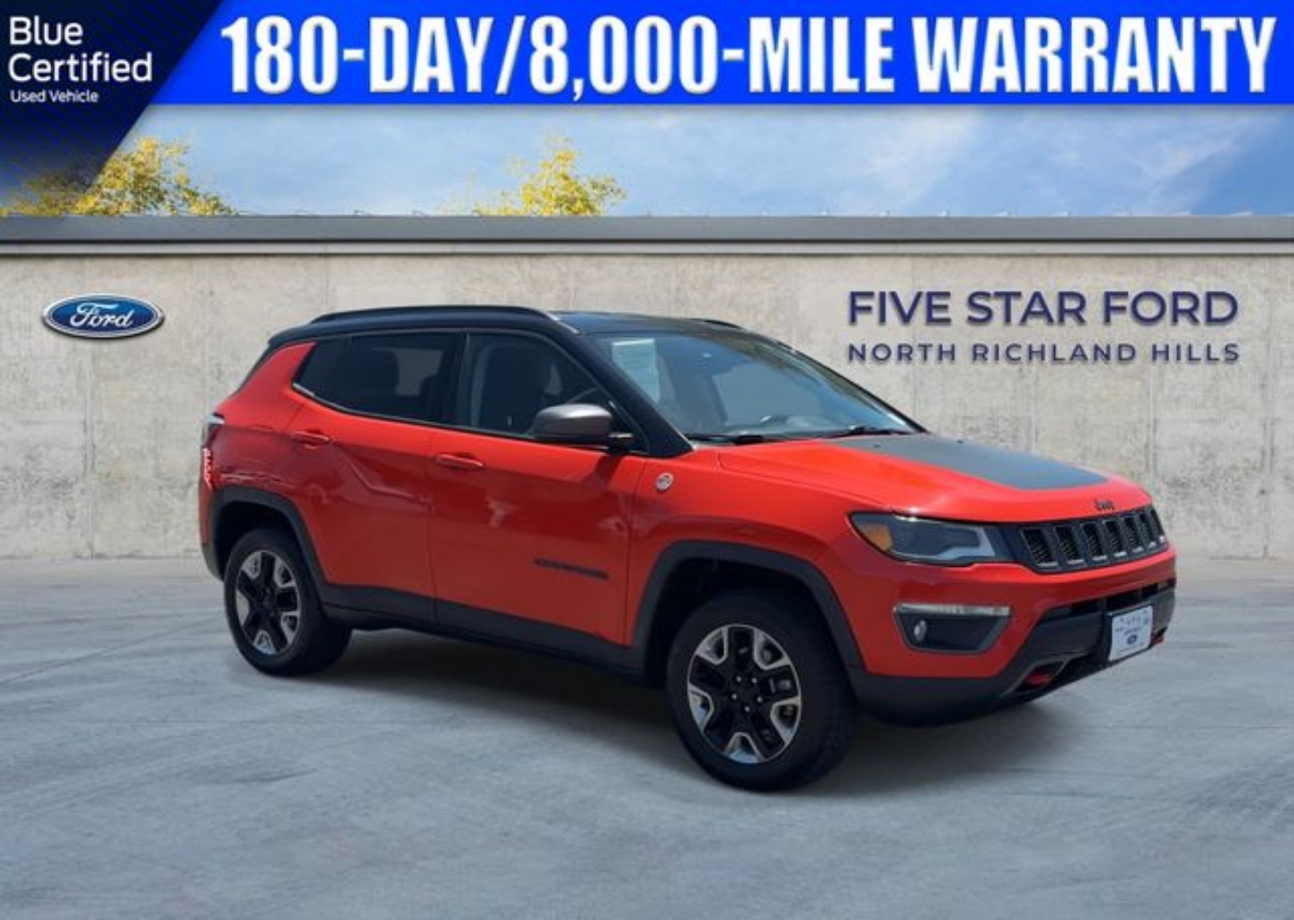Certified 2017 Jeep All-New Compass Trailhawk with VIN 3C4NJDDB9HT666181 for sale in North Richland Hills, TX