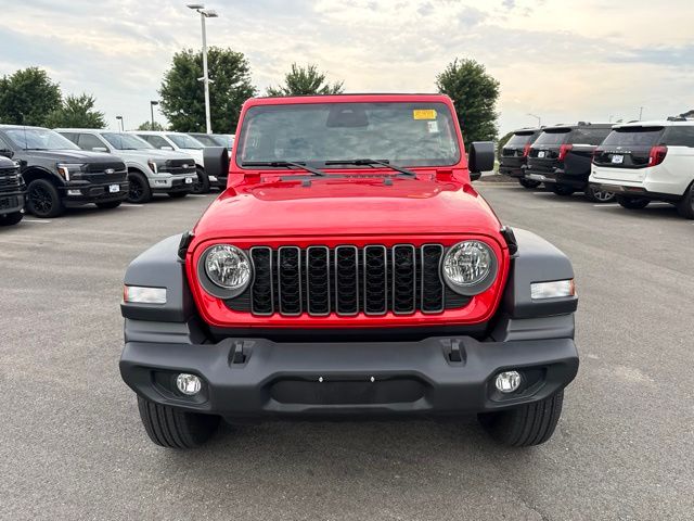 Used 2025 Jeep Wrangler 4-Door Sport S with VIN 1C4PJXDNXSW655048 for sale in Kansas City
