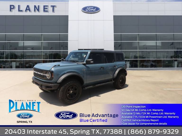 2022 Ford Bronco Wildtrak 4 Door Advanced 4X4