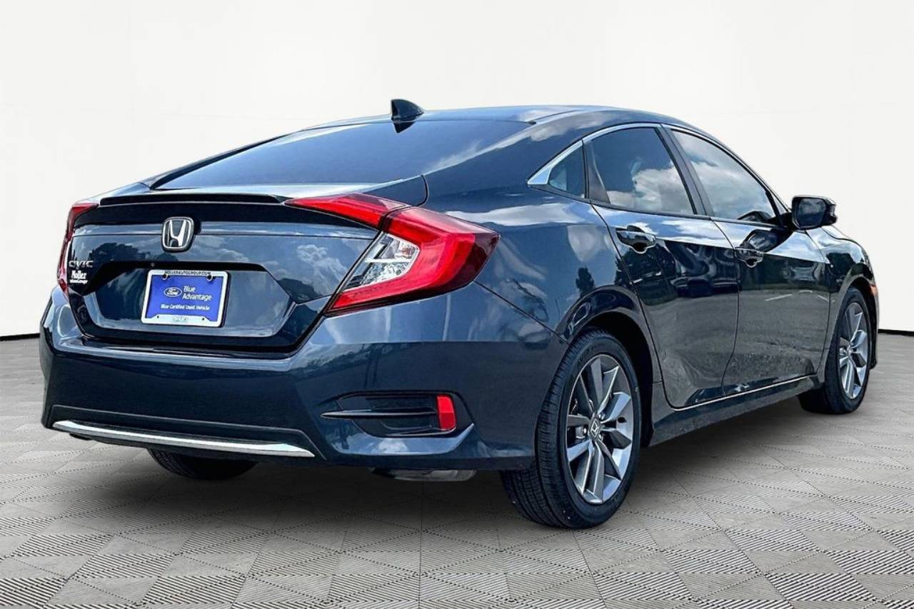 Certified 2021 Honda Civic EX with VIN 19XFC1F38ME000849 for sale in Kansas City