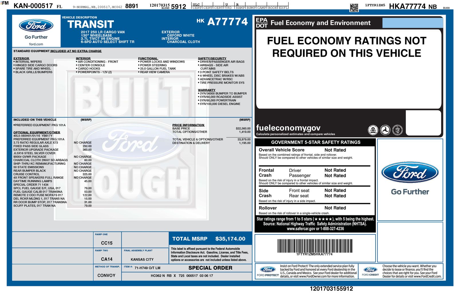 2017 Ford Transit-250 Base
