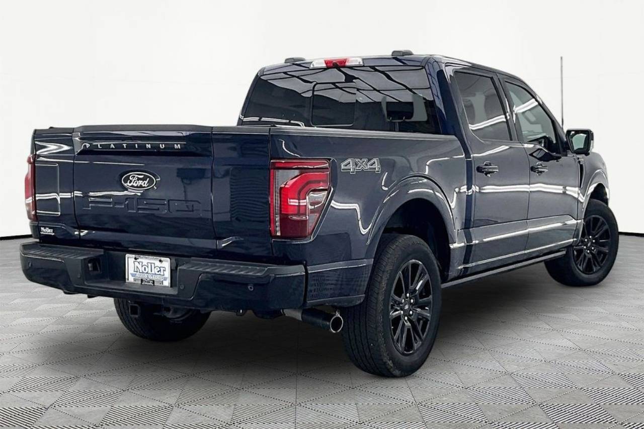Certified 2025 Ford F-150 Platinum with VIN 1FTFW7L8XSFB36882 for sale in Kansas City
