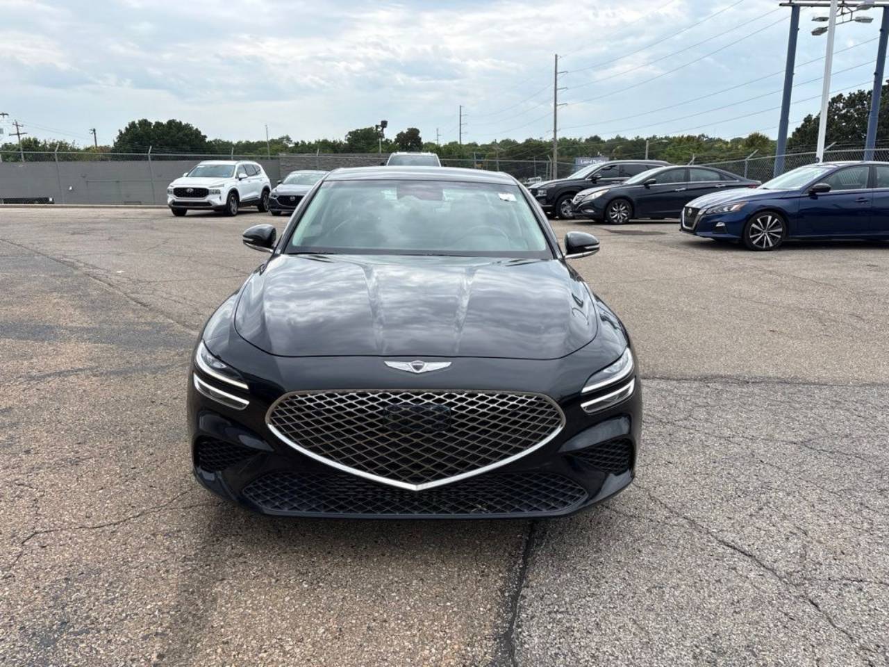 Certified 2022 GENESIS G70 Standard with VIN KMTG54TE3NU100691 for sale in Kansas City