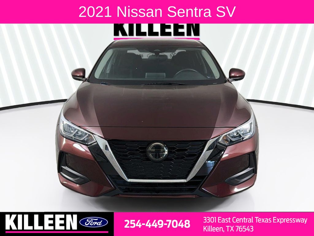Used 2021 Nissan Sentra SV with VIN 3N1AB8CV0MY299735 for sale in Killeen, TX