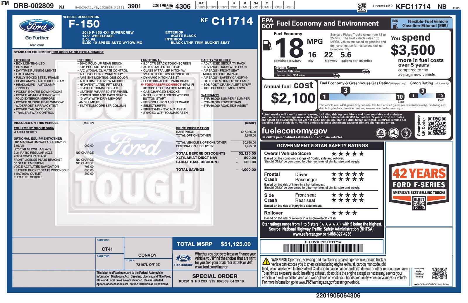 2019 Ford F-150 LARIAT