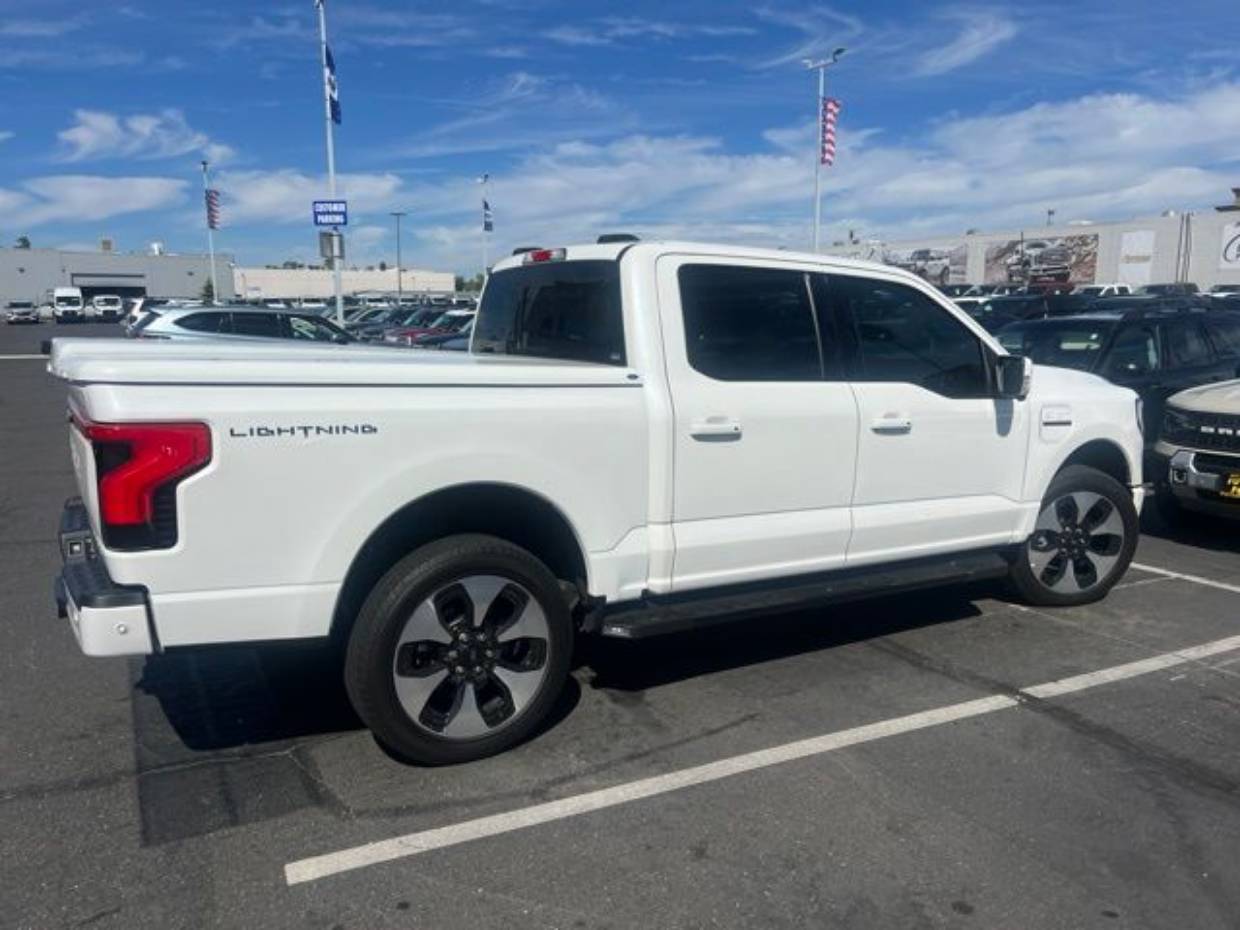 Used 2023 Ford F-150 Lightning Platinum with VIN 1FT6W1EV4PWG14494 for sale in Sacramento, CA