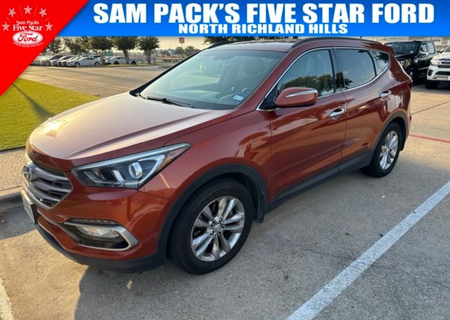 Used 2017 Hyundai Santa Fe Sport 2.0T with VIN 5XYZUDLA3HG450156 for sale in North Richland Hills, TX