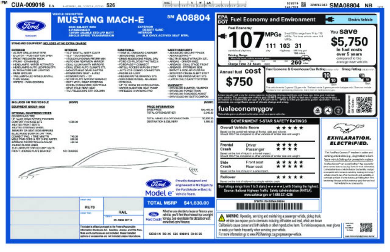 2025 Ford Mustang Mach-E Select - Photo 9