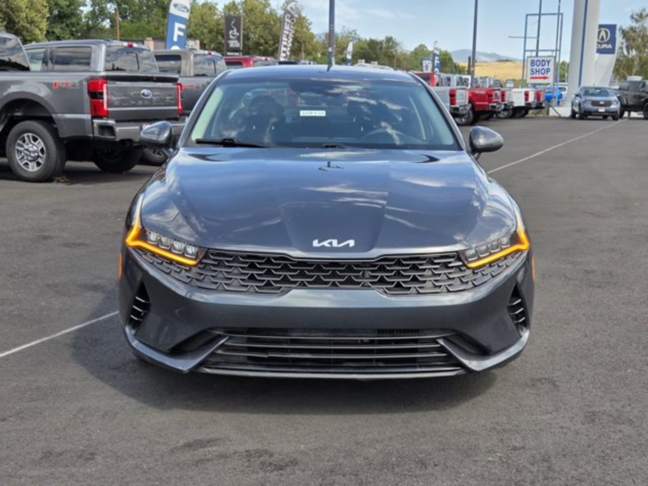 Used 2022 Kia K5 LXS with VIN 5XXG14J25NG131594 for sale in Ashland, OR