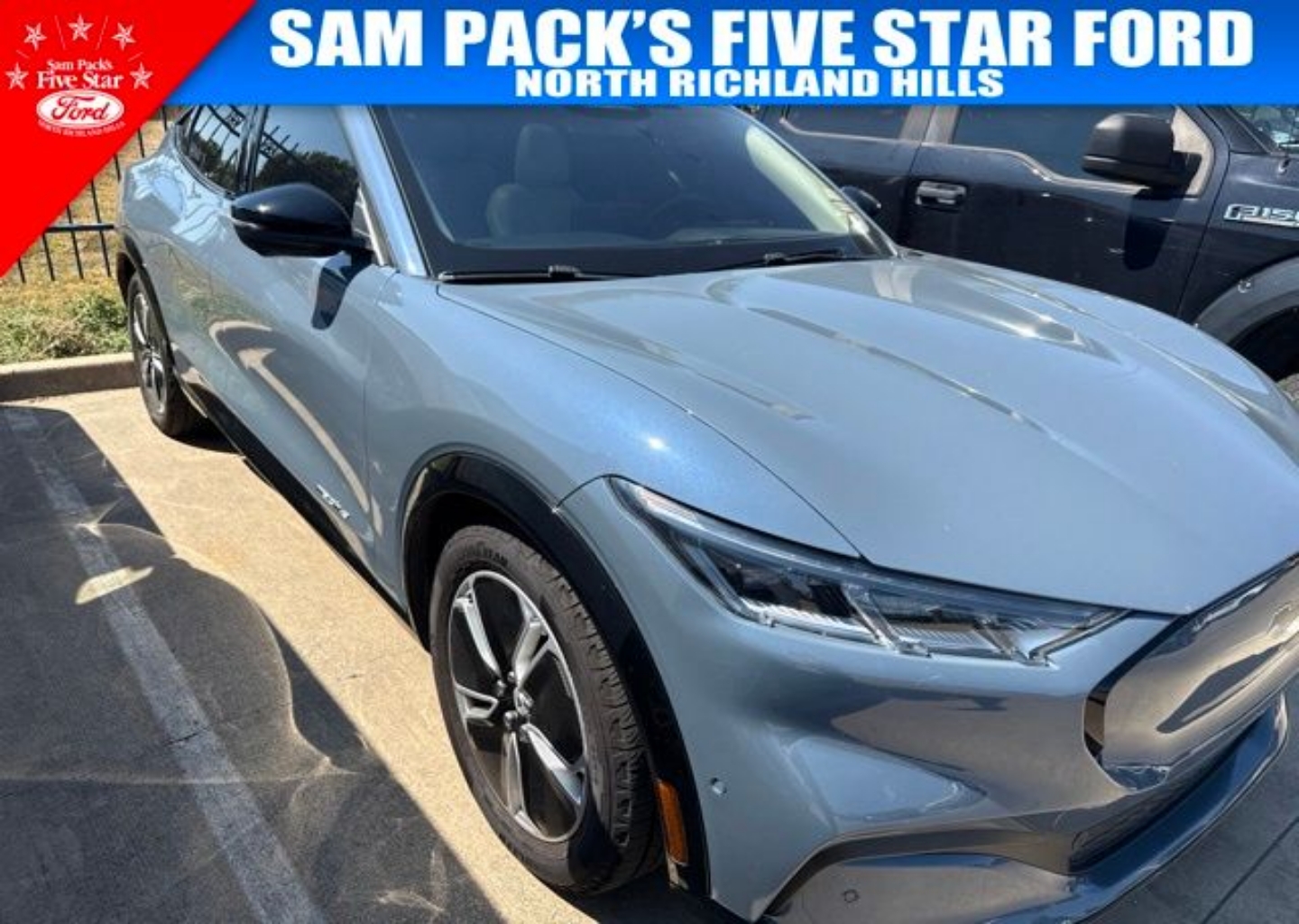 Certified 2023 Ford Mustang Mach-E Premium RWD with VIN 3FMTK3R4XPMA78691 for sale in North Richland Hills, TX