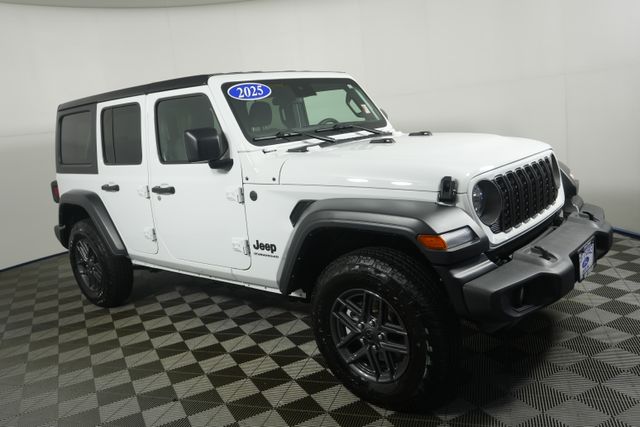 Certified 2025 Jeep Wrangler 4-Door Sport S with VIN 1C4PJXDN6SW501145 for sale in Kansas City