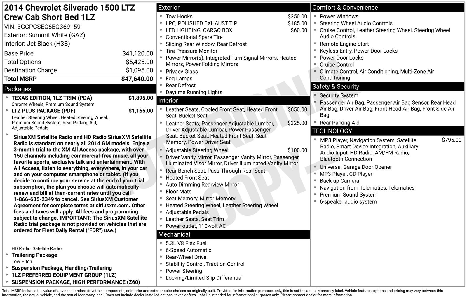 2014 Chevrolet Silverado 1500 LTZ