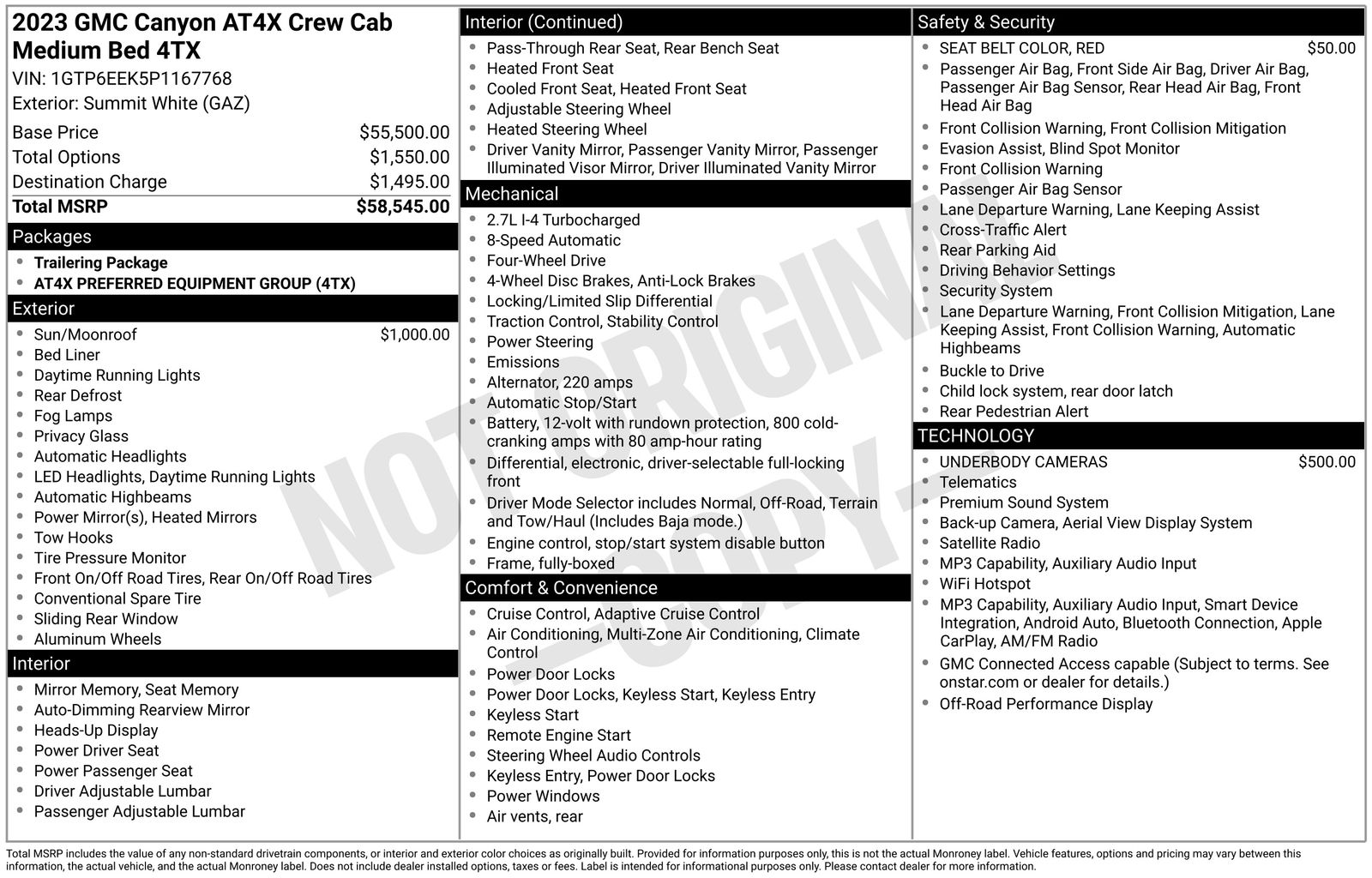 2023 GMC Canyon AT4X