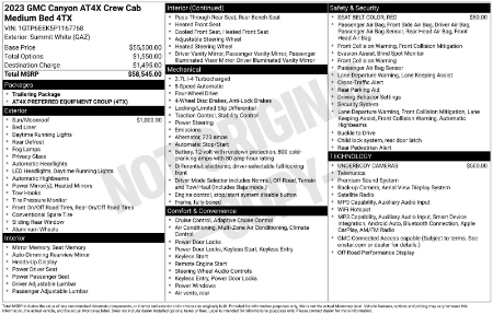 2023 GMC Canyon AT4X