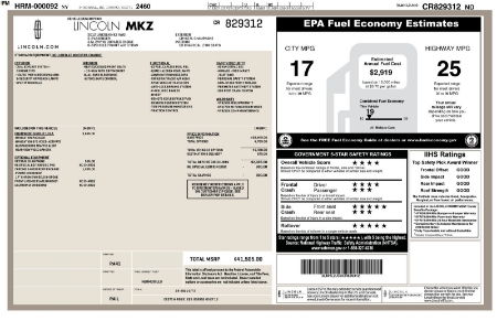 2012 Lincoln Lincoln MKZ Base