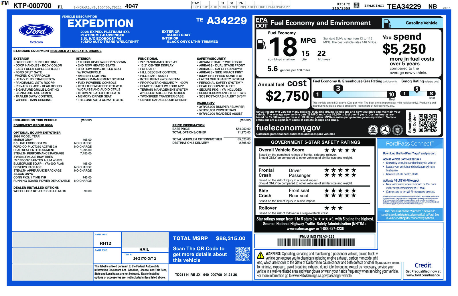 2026 Ford Expedition Platinum