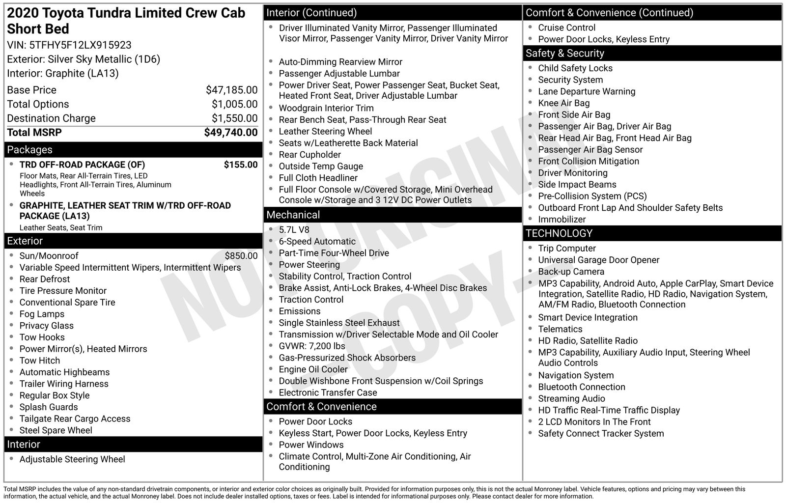 2020 Toyota Tundra Limited