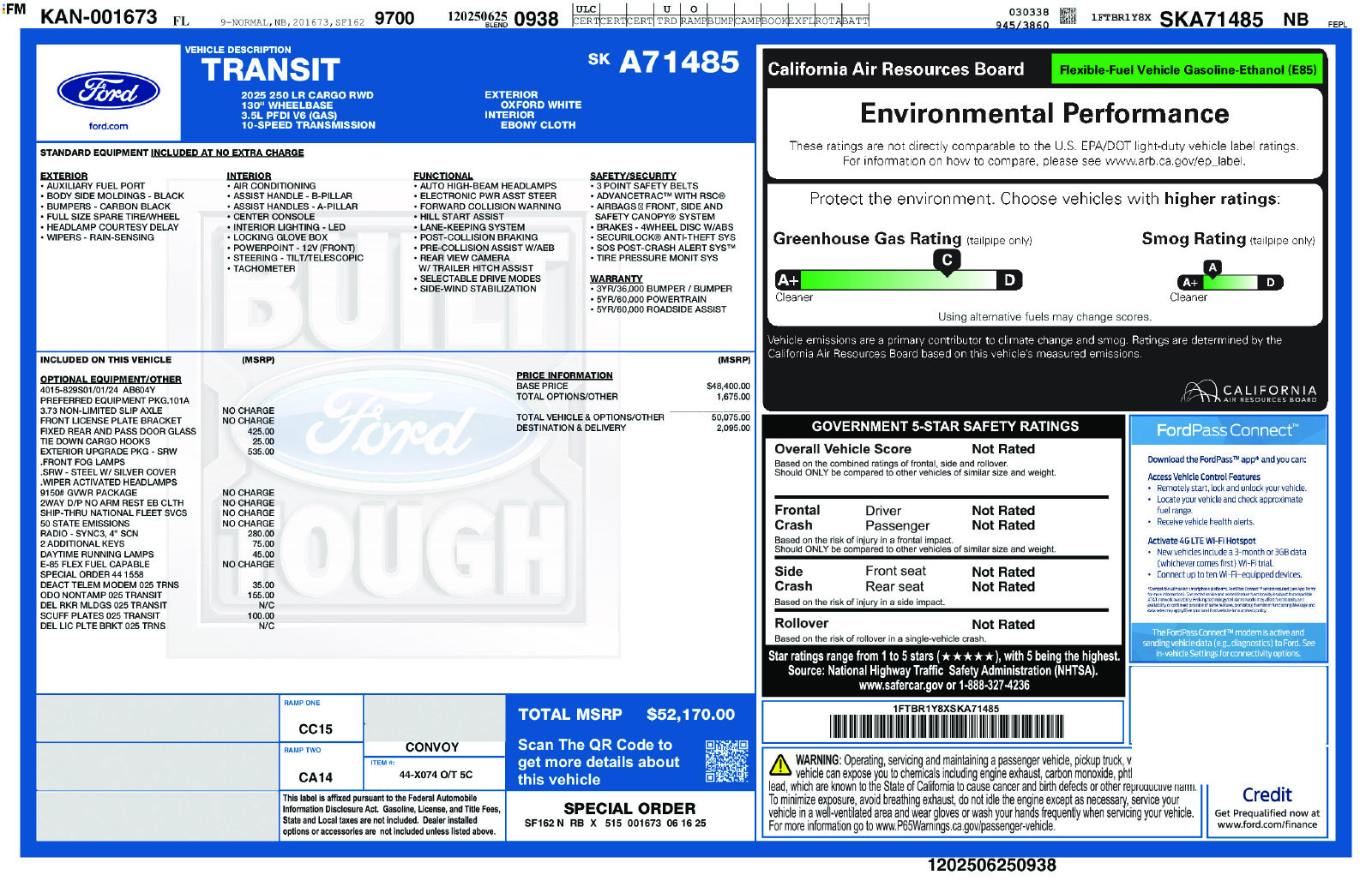 2025 Ford Transit-250 Base
