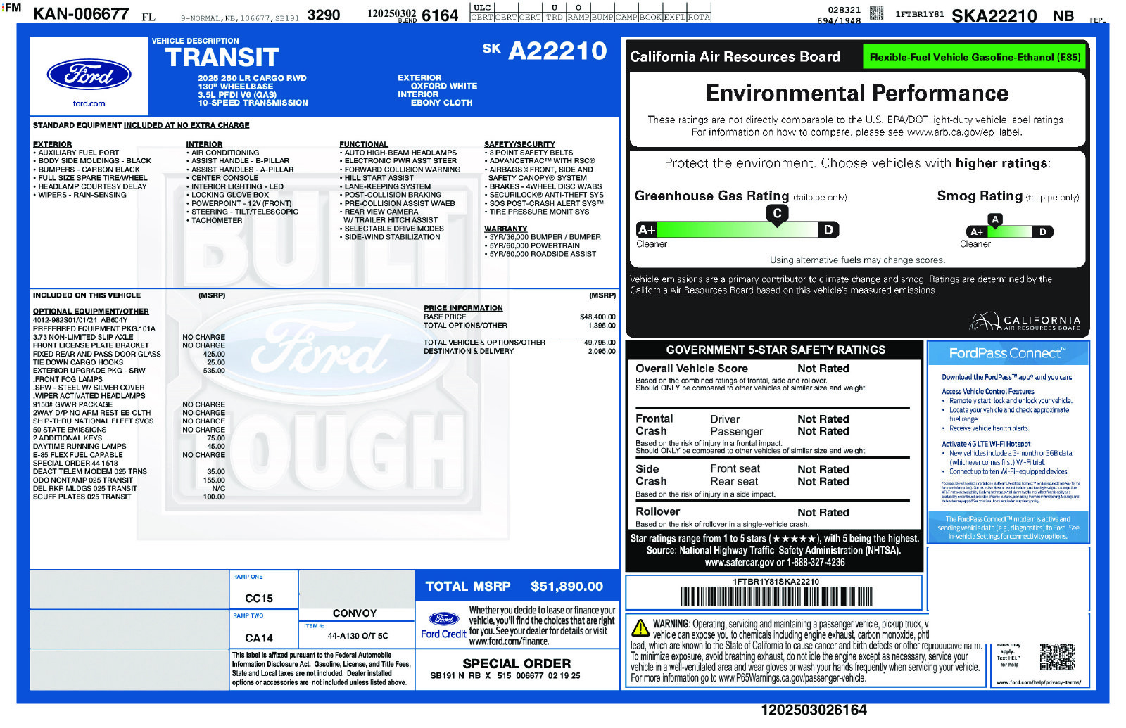 2025 Ford Transit-250 Base