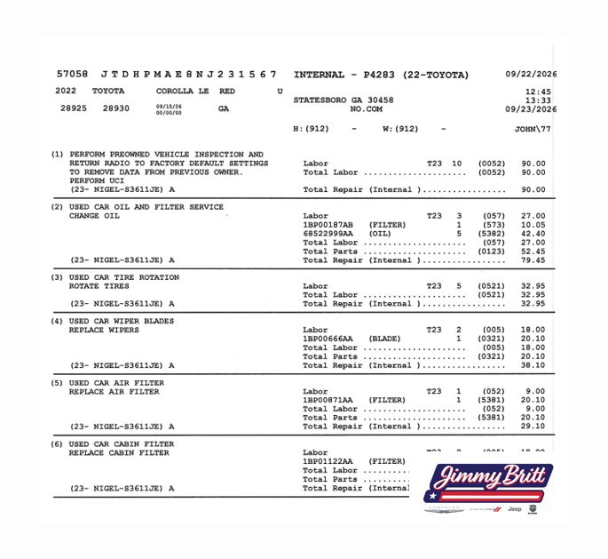 2022 Toyota Corolla for sale at Jimmy Britt Chevrolet GMC in Greensboro, GA