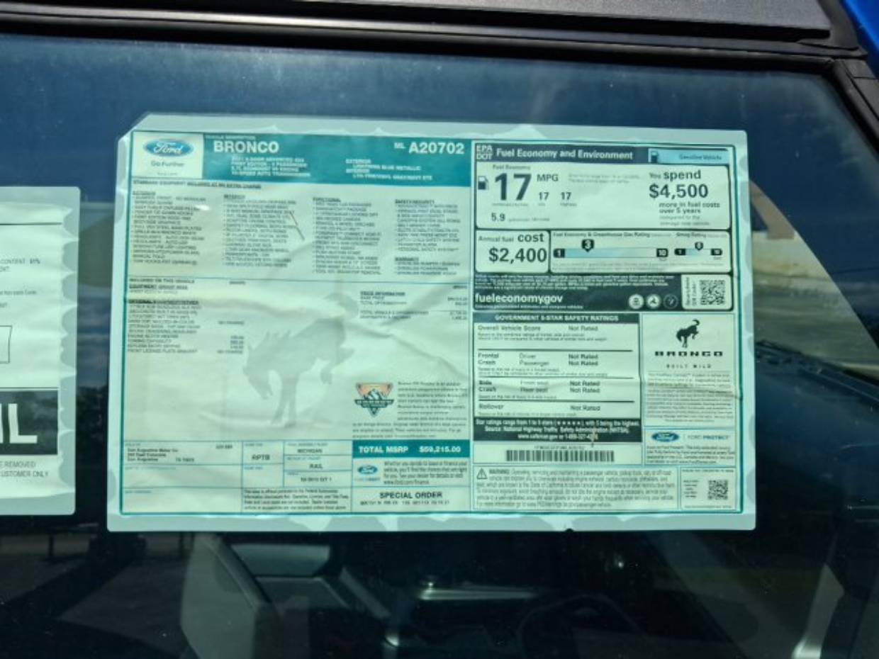 2021 Ford Bronco 2-Door First Edition - Photo 8