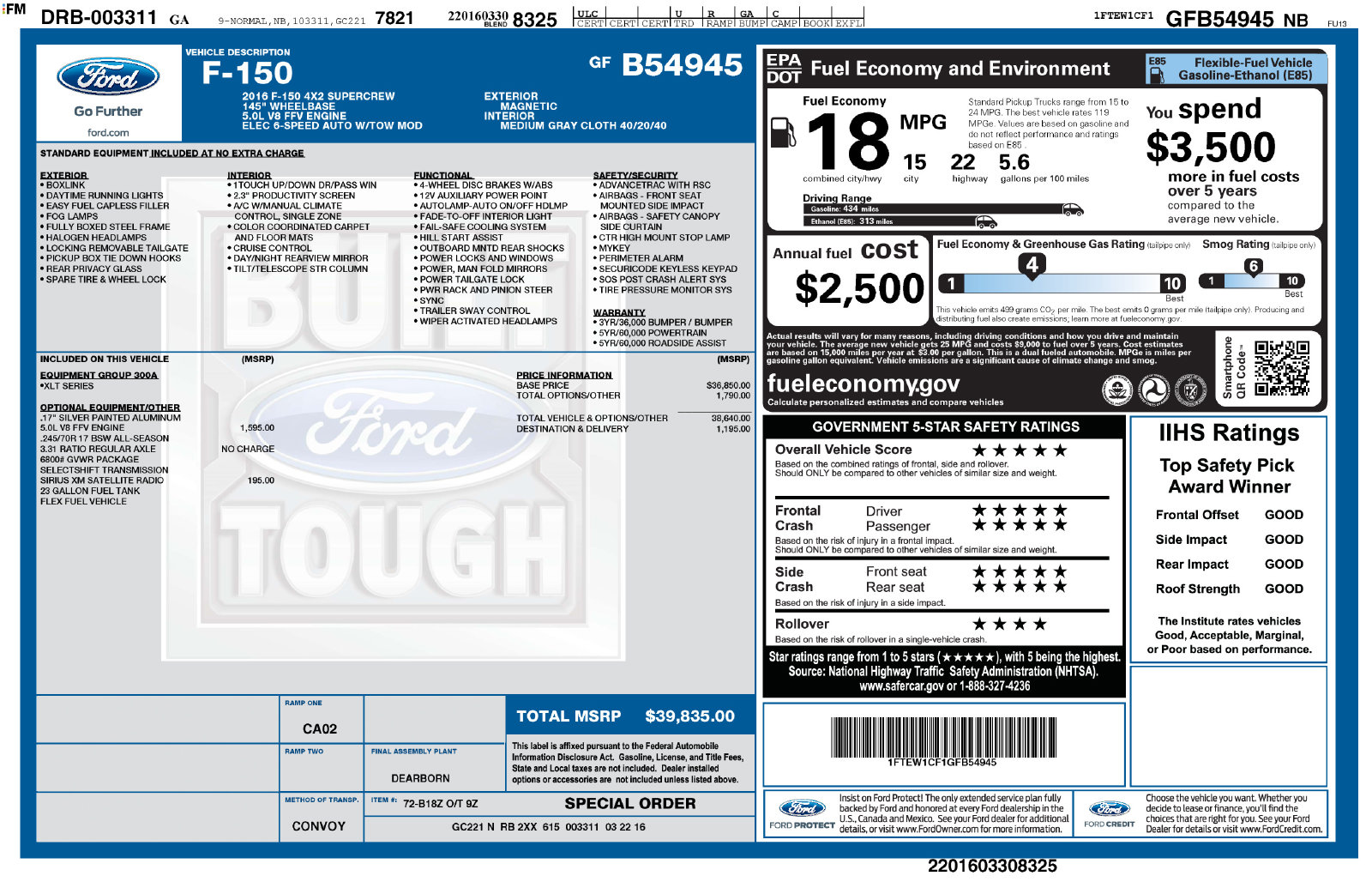 2016 Ford F-150 XLT