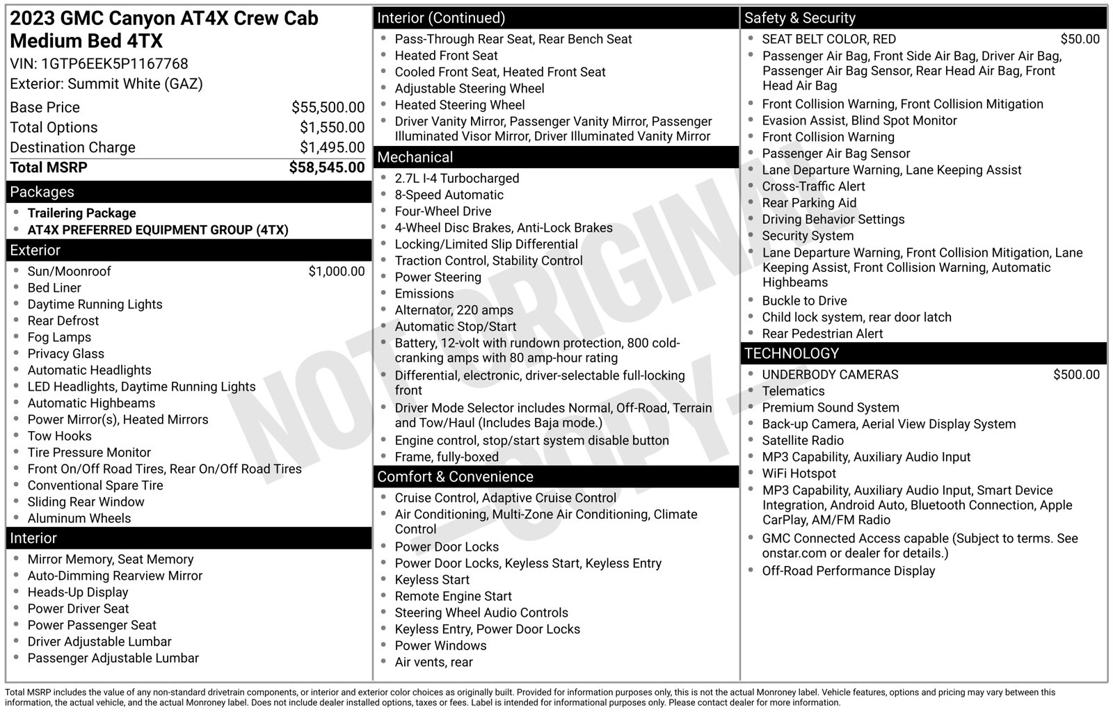 2023 GMC Canyon AT4X