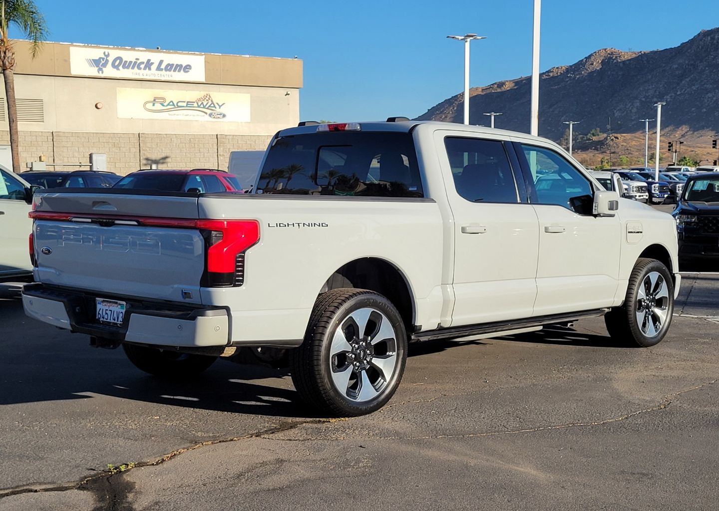 Certified 2023 Ford F-150 Lightning Platinum with VIN 1FT6W1EV9PWG19254 for sale in Riverside, CA