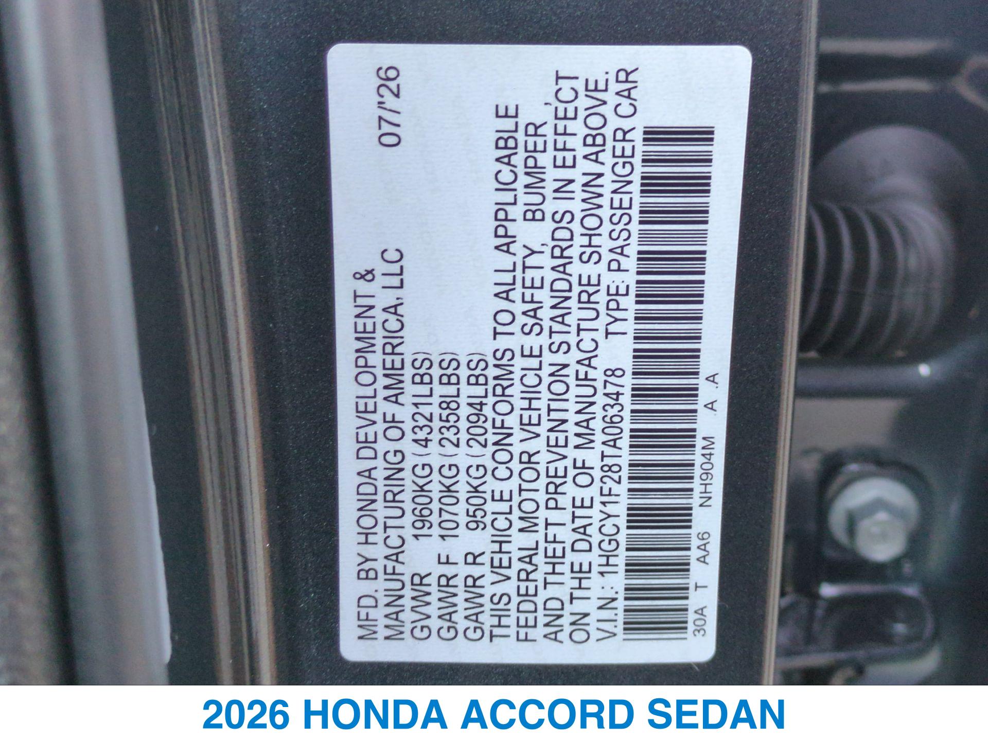 2026 Honda Accord LX - Photo 26